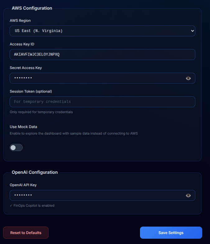 Settings & Configuration